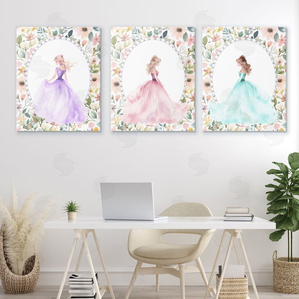 Stupell Industries Christine Simpson Art | Princess Love Pearls & Florals Wall Art