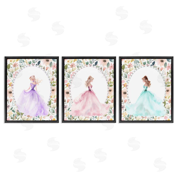 Stupell Industries Christine Simpson Art | Princess Love Pearls & Florals Wall Art