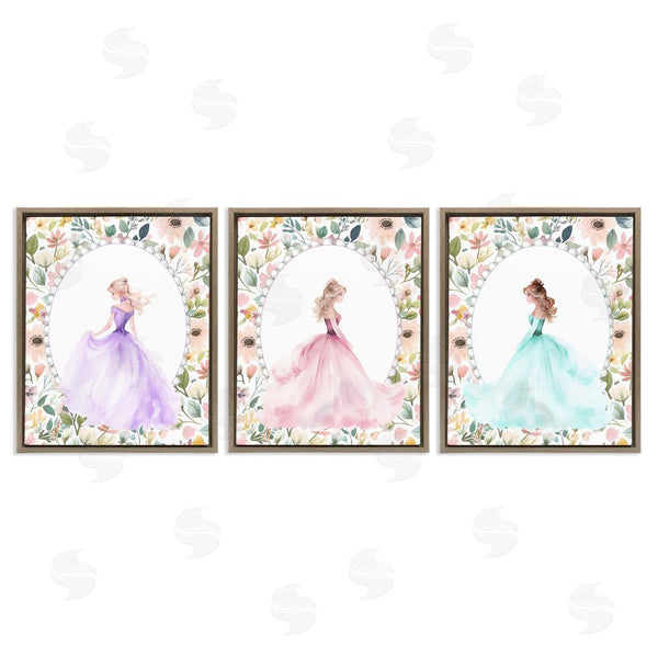 Stupell Industries Christine Simpson Art | Princess Love Pearls & Florals Wall Art