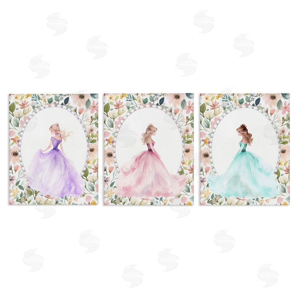 stupell industries Christine Simpson Art | Princess Love Pearls & Florals Wall Art