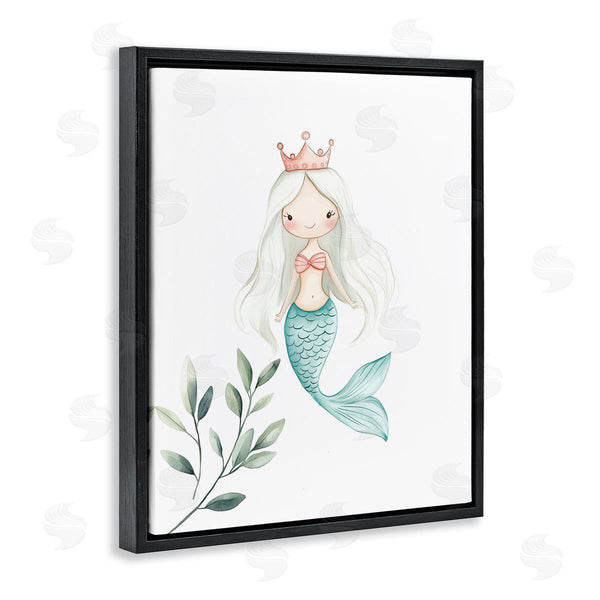 Stupell Industries Christine Simpson Art | Princess Mermaid & Greenery Wall Art