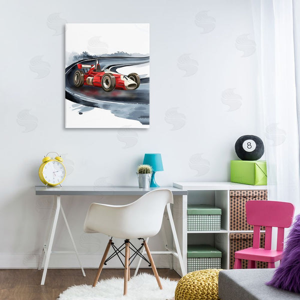 Stupell Industries Christine Simpson Art | Race Day F1 Car Wall Art