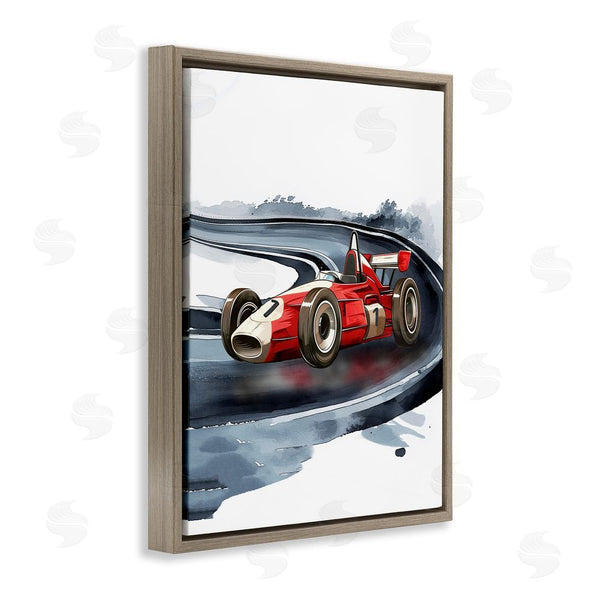 Stupell Industries Christine Simpson Art | Retro Race Day Car Wall Art