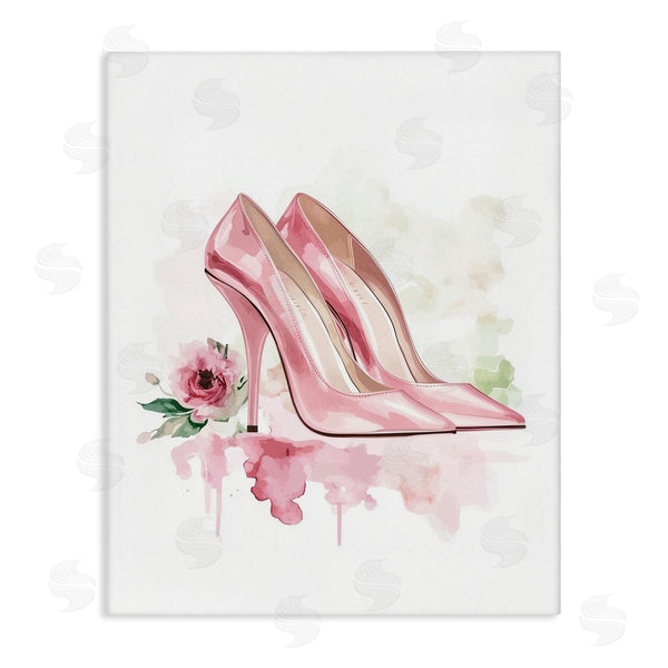 stupell industries Christine Simpson Art | Rosy Pastel Heels Wall Art