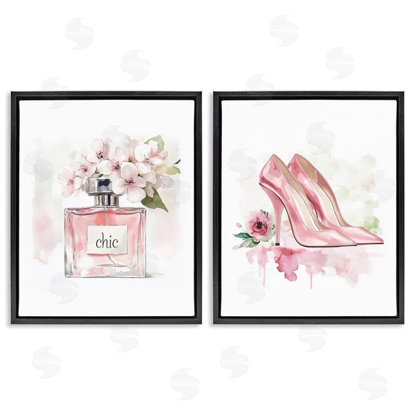 Stupell Industries Christine Simpson Art | Rosy Pastel Perfume & Heels Wall Art