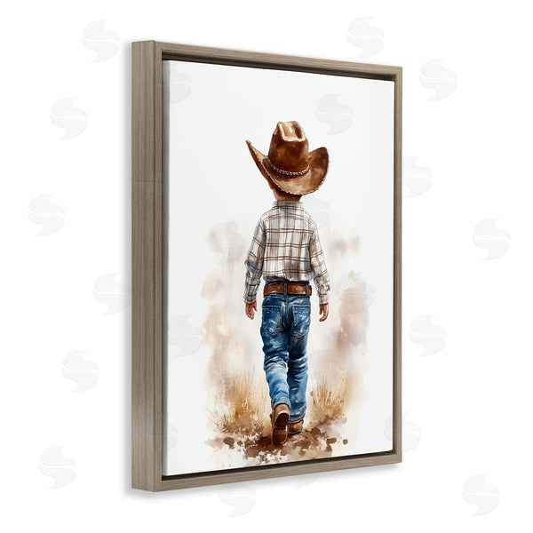 Stupell Industries Christine Simpson Art | Rustic Cowboy Child Wall Art