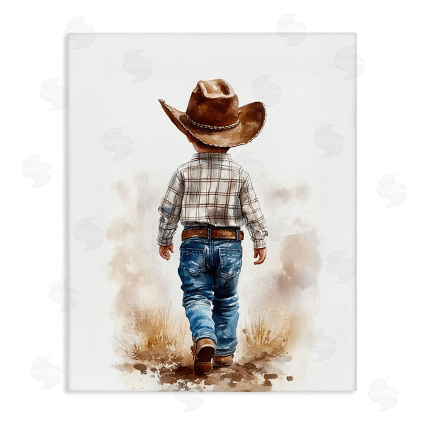 stupell industries Christine Simpson Art | Rustic Cowboy Child Wall Art