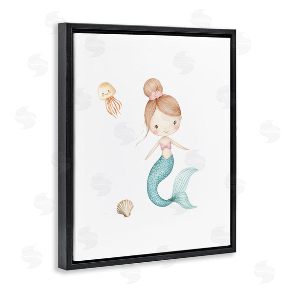 Stupell Industries Christine Simpson Art | Soft Mermaid & Jellyfish Wall Art