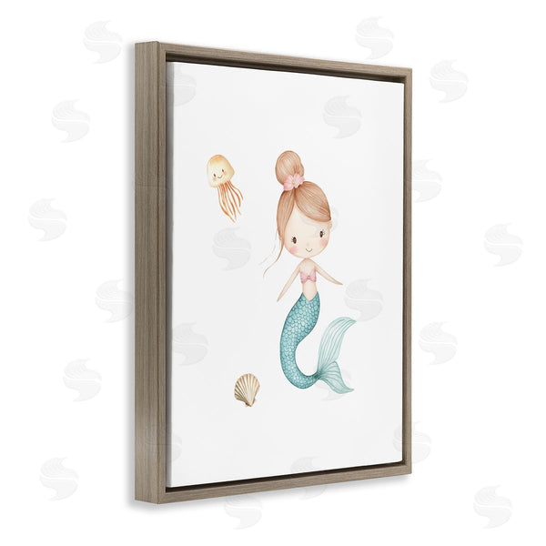 Stupell Industries Christine Simpson Art | Soft Mermaid & Jellyfish Wall Art