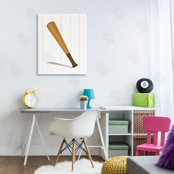 Stupell Industries Christine Simpson Art | Sporty Baseball Bat Wall Art