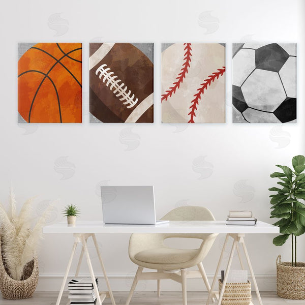 Stupell Industries Christine Simpson Art | Team Sports Bouncing Fun Wall Art