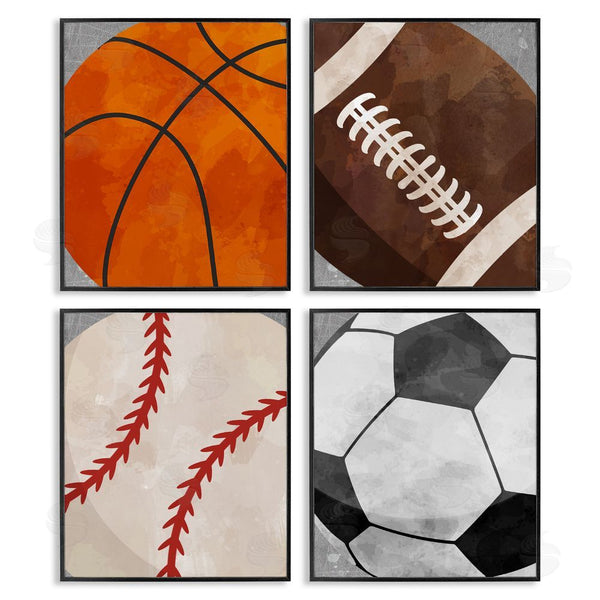 Stupell Industries Christine Simpson Art | Team Sports Bouncing Fun Wall Art