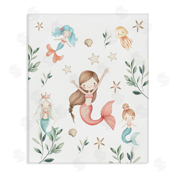 stupell industries Christine Simpson Art | Underwater Mermaids Adventures Wall Art