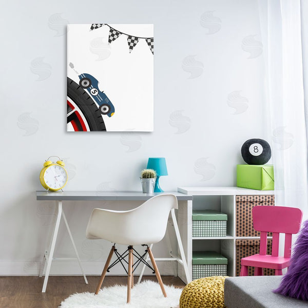 Stupell Industries Christine Simpson Art | Vintage Fast Lane Racecar Wall Art