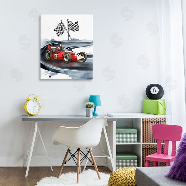 Stupell Industries Christine Simpson Art | Vintage Race Day Flags Wall Art