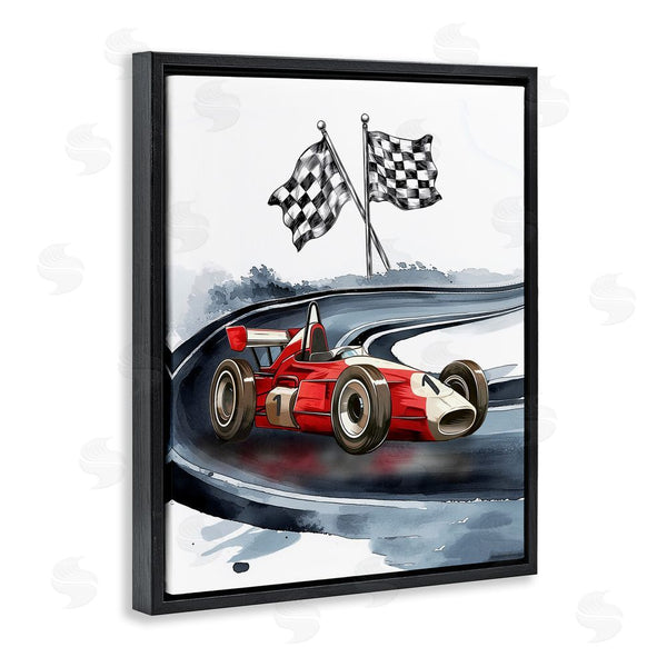 Stupell Industries Christine Simpson Art | Vintage Race Day Flags Wall Art