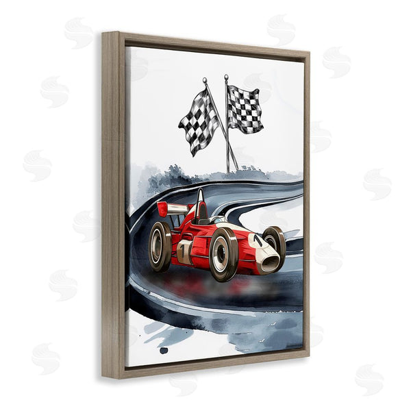 Stupell Industries Christine Simpson Art | Vintage Race Day Flags Wall Art