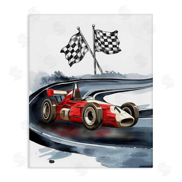 stupell industries Christine Simpson Art | Vintage Race Day Flags Wall Art