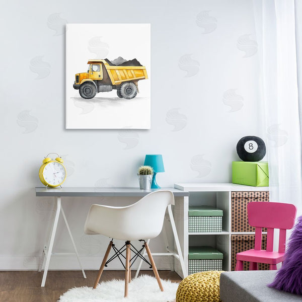 Stupell Industries Christine Simpson Art | Working Trucks Dump Vehicle Wall Art