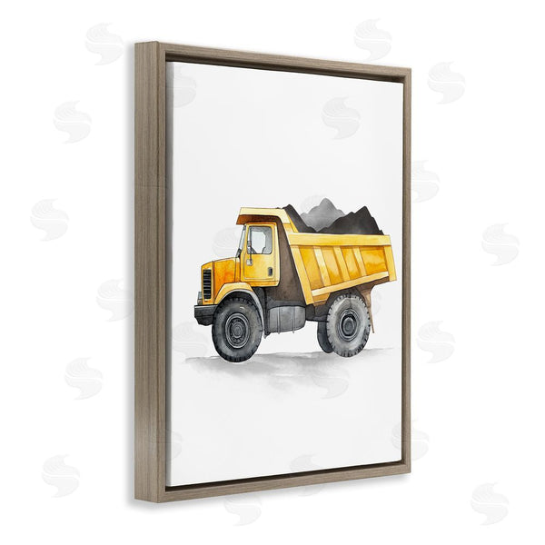 Stupell Industries Christine Simpson Art | Working Trucks Dump Vehicle Wall Art