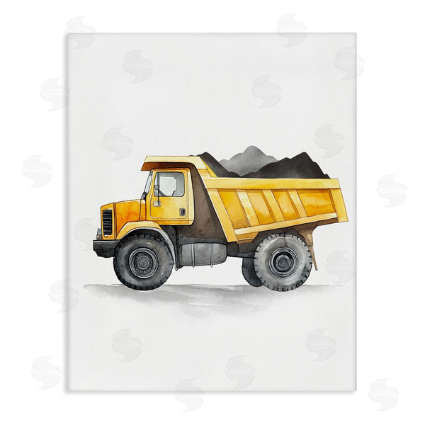 stupell industries Christine Simpson Art | Working Trucks Dump Vehicle Wall Art