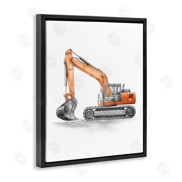 Stupell Industries Christine Simpson Art | Working Trucks Excavator Wall Art