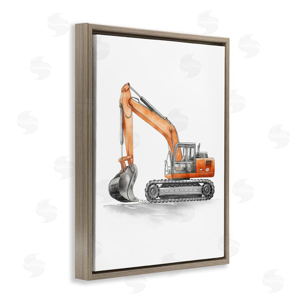 Stupell Industries Christine Simpson Art | Working Trucks Excavator Wall Art