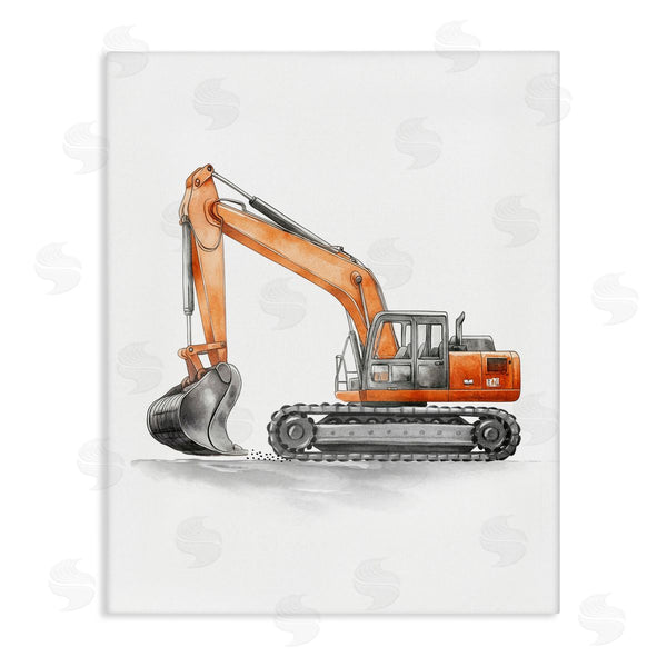 stupell industries Christine Simpson Art | Working Trucks Excavator Wall Art