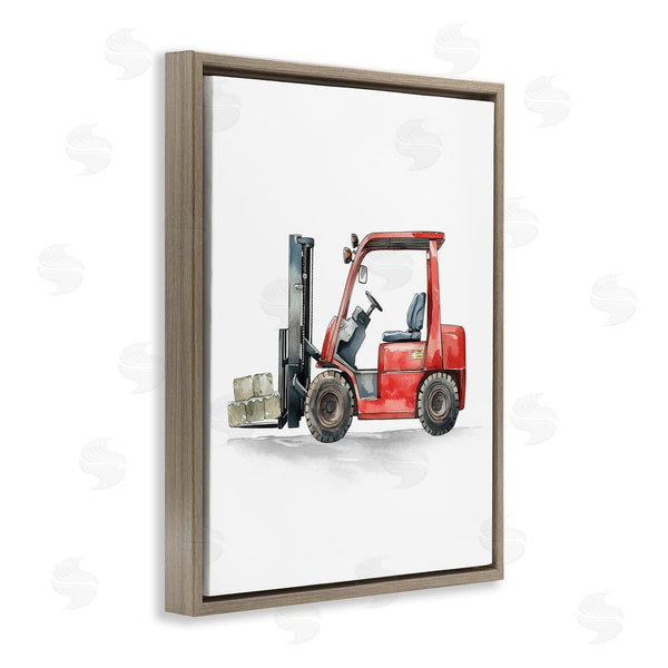 Stupell Industries Christine Simpson Art | Working Trucks Forklift Wall Art