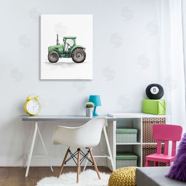 Stupell Industries Christine Simpson Art | Working Trucks Green Tractor Wall Art