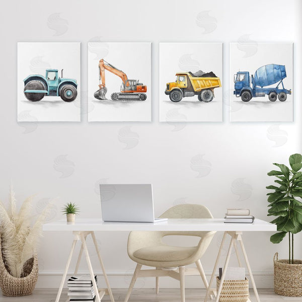 Stupell Industries Christine Simpson Art | Working Trucks Machinery Wall Art