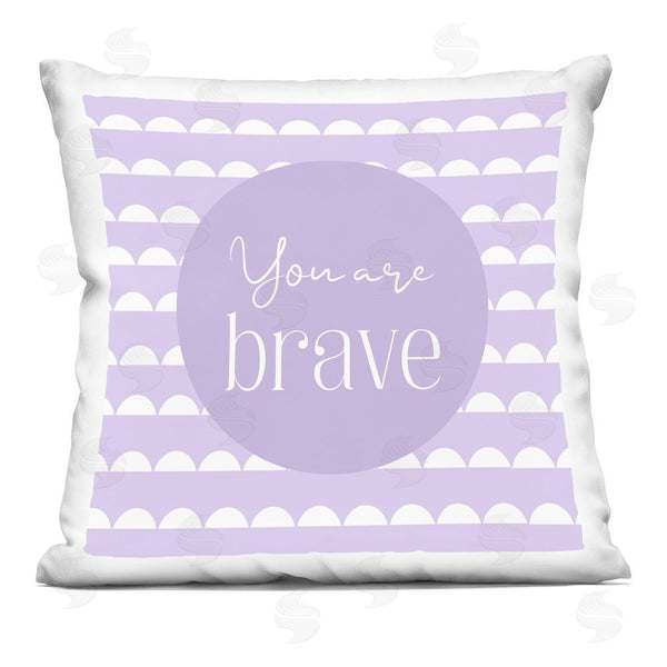 stupell industries Christine Simpson Art | You Are Brave Affirmation Printed Throw Pillow