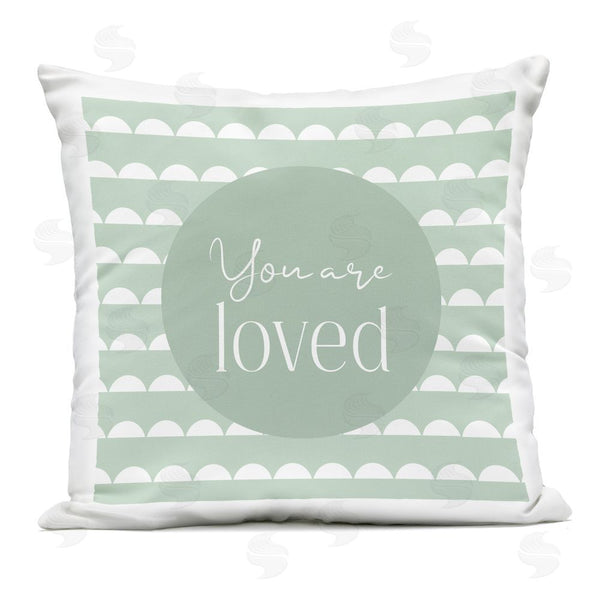 Stupell Industries Christine Simpson Art | You Are Loved Affirmation Printed Throw Pillow