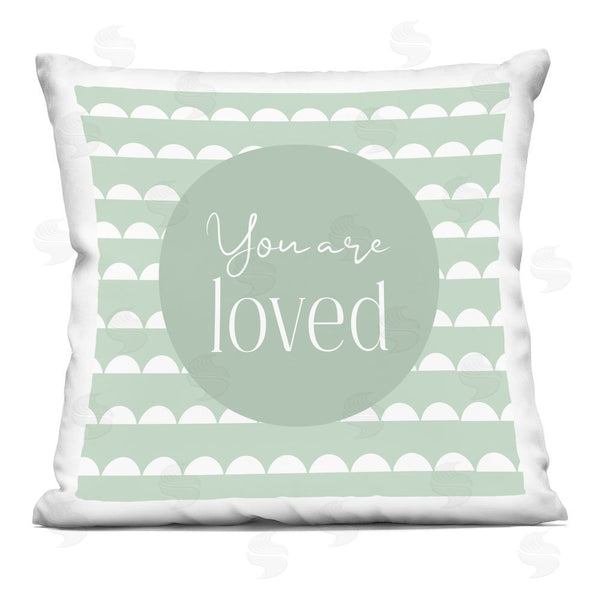 stupell industries Christine Simpson Art | You Are Loved Affirmation Printed Throw Pillow