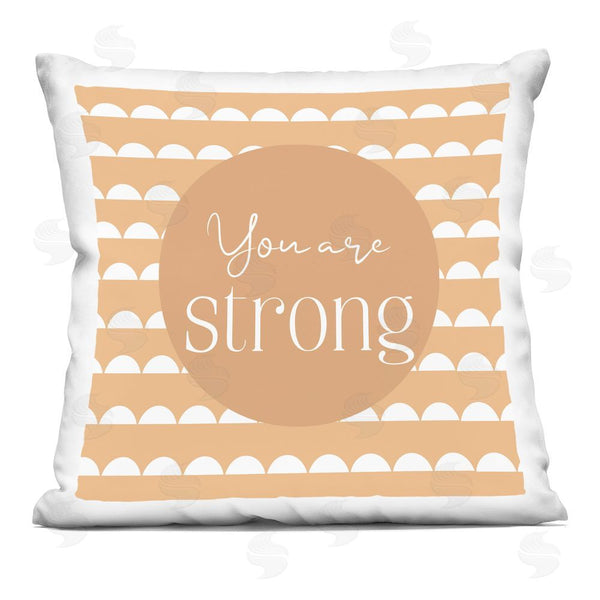 stupell industries Christine Simpson Art | You Are Strong Affirmation Printed Throw Pillow