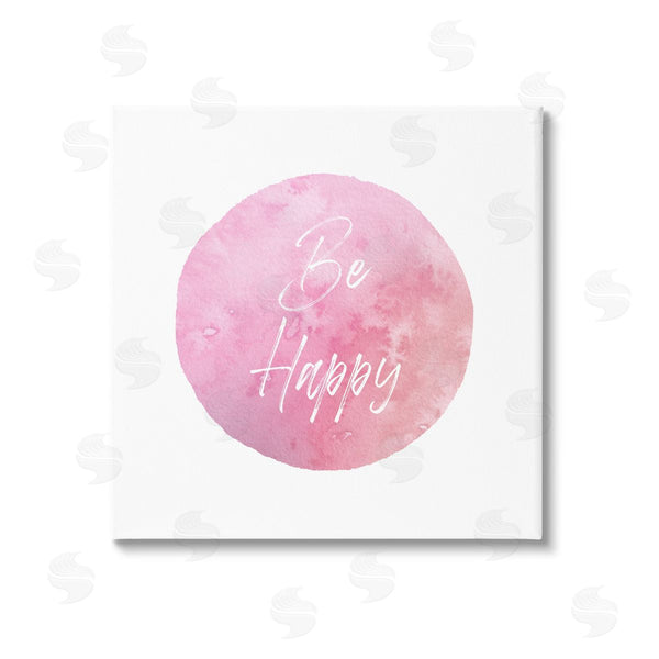 stupell industries Christine Zalewski | Be Happy Pink Circle