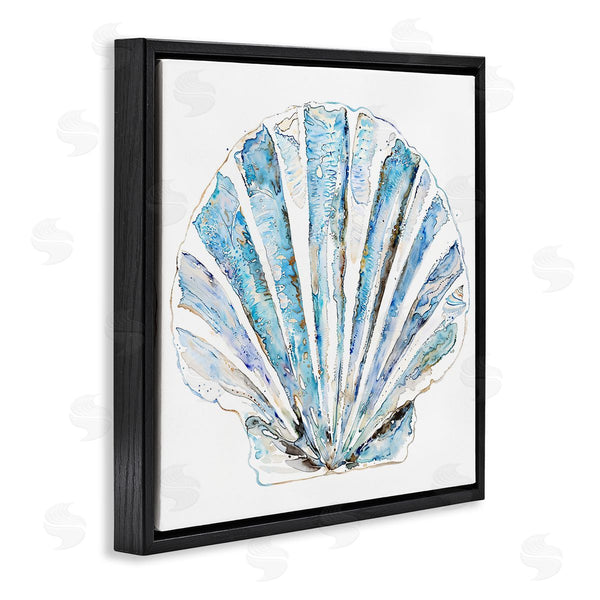 Stupell Industries Christine Zalewski | Blue Clam Shell