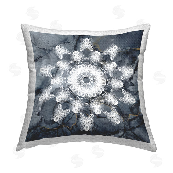Stupell Industries Christine Zalewski | Boho Abstract Fractal Printed Throw Pillow