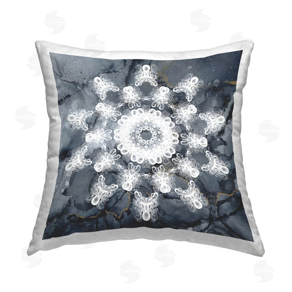 stupell industries Christine Zalewski | Boho Abstract Fractal Printed Throw Pillow