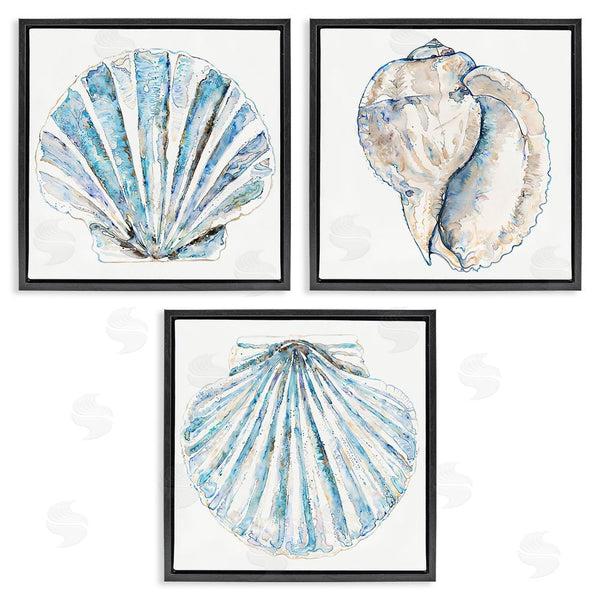 Stupell Industries Christine Zalewski | Clam & Conch Watercolors Wall Art