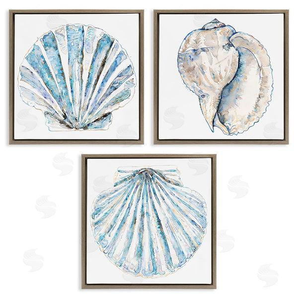 Stupell Industries Christine Zalewski | Clam & Conch Watercolors Wall Art