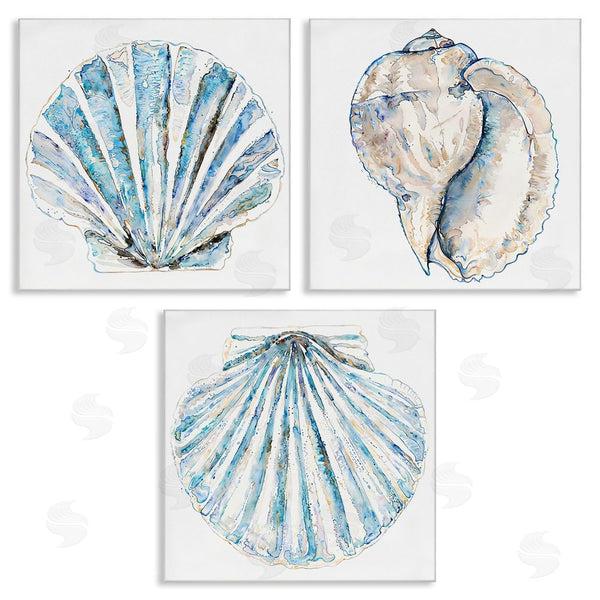 stupell industries Christine Zalewski | Clam & Conch Watercolors Wall Art