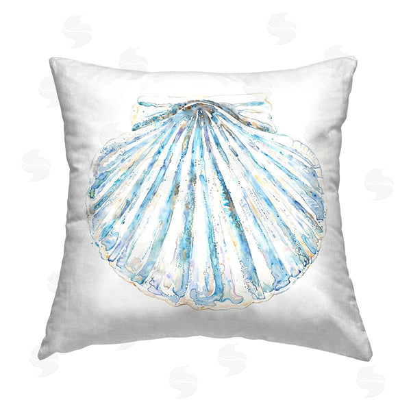 stupell industries Christine Zalewski | Clam Shell on White Printed Throw Pillow