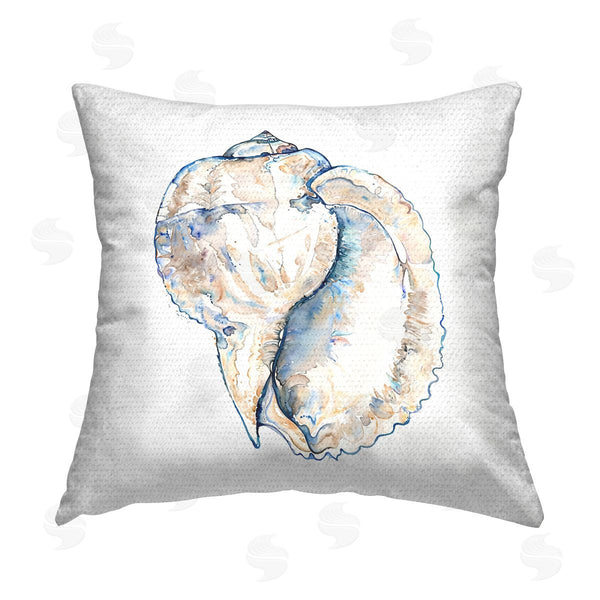 Stupell Industries Christine Zalewski | Conch Shell On White Printed Throw Pillow