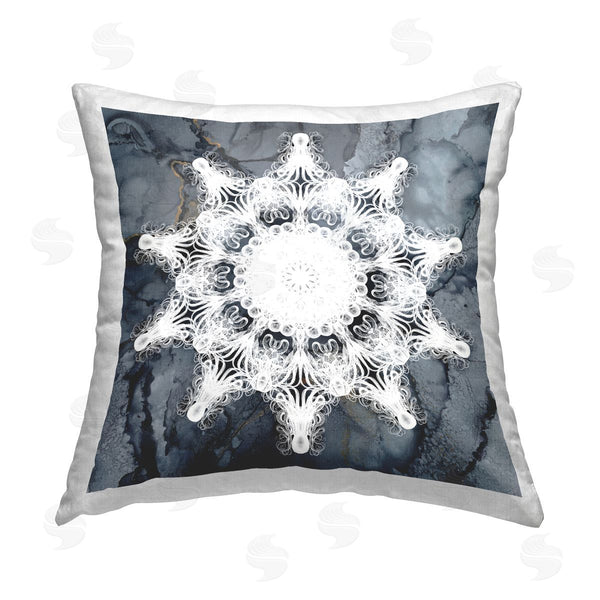 stupell industries Christine Zalewski | Grey Boho Pattern Printed Throw Pillow