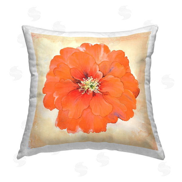 stupell industries Christine Zalewski | Mixed Media Flowers Printed Throw Pillow