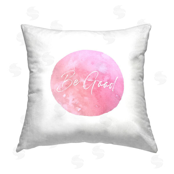 stupell industries Christine Zalewski | Pastel Be Good Phrase Printed Throw Pillow