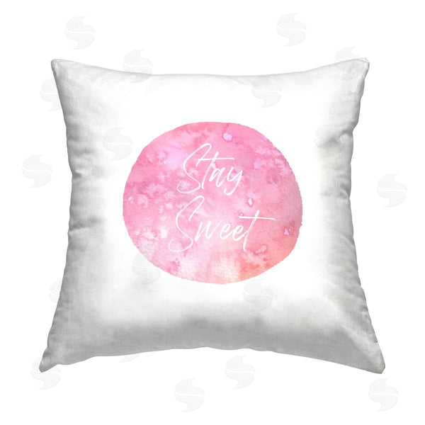 stupell industries Christine Zalewski | Pastel Stay Sweet Phrase Printed Throw Pillow