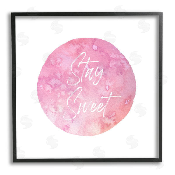 Stupell Industries Christine Zalewski | Stay Sweet Pink Circle