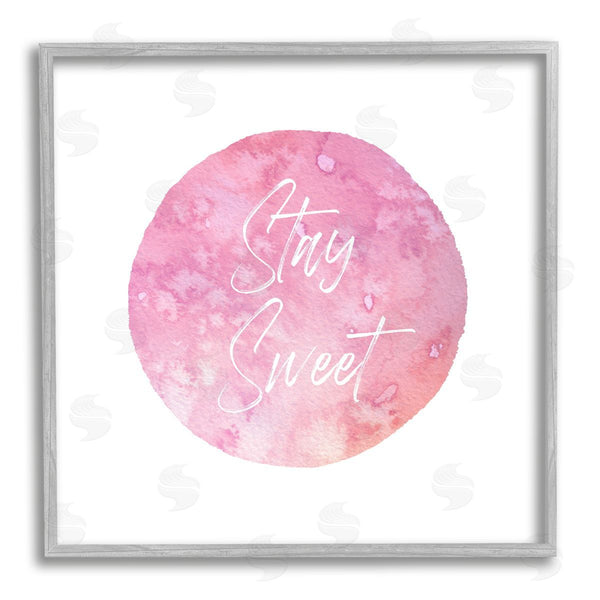 Stupell Industries Christine Zalewski | Stay Sweet Pink Circle